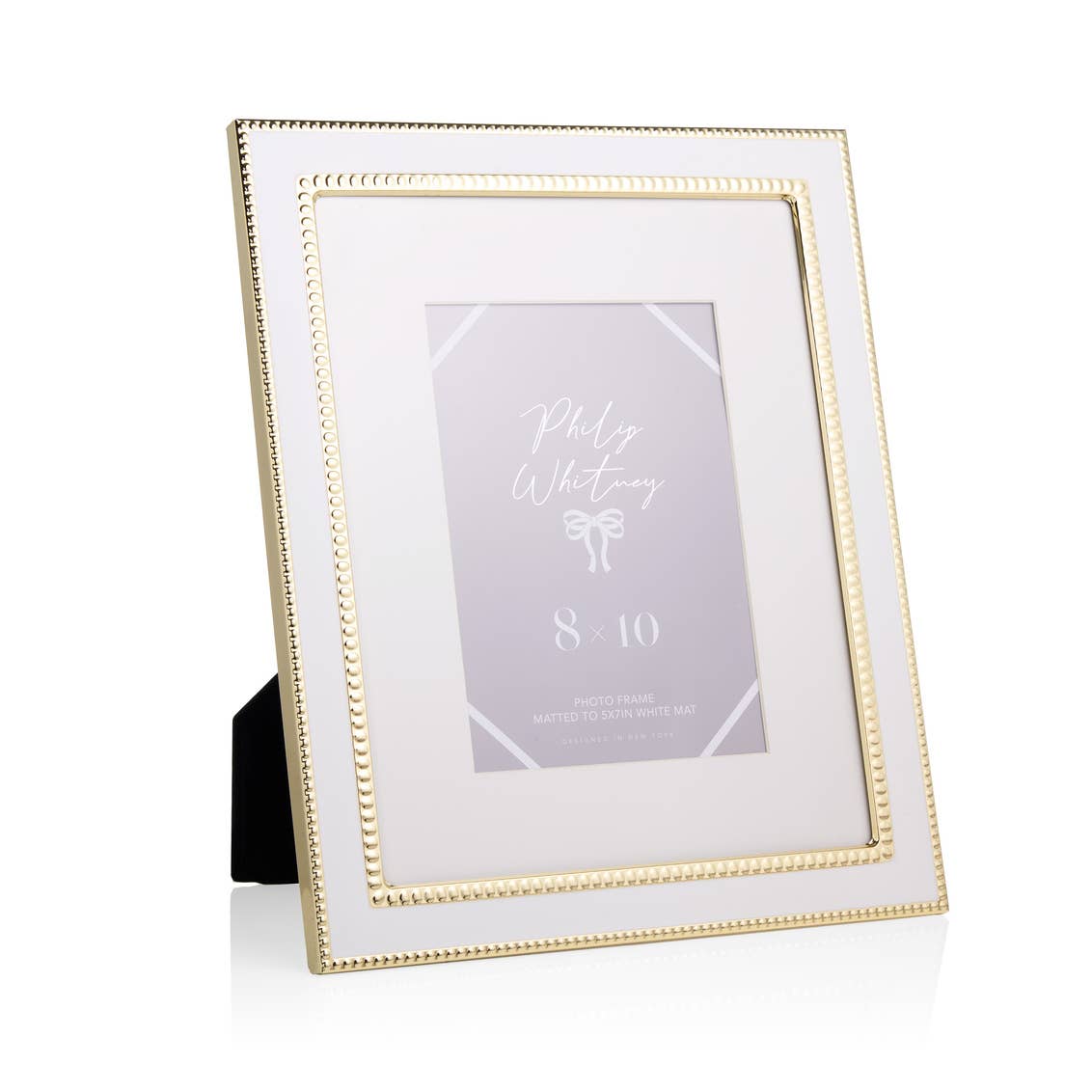 Photo Frame 8x10" White & Gold