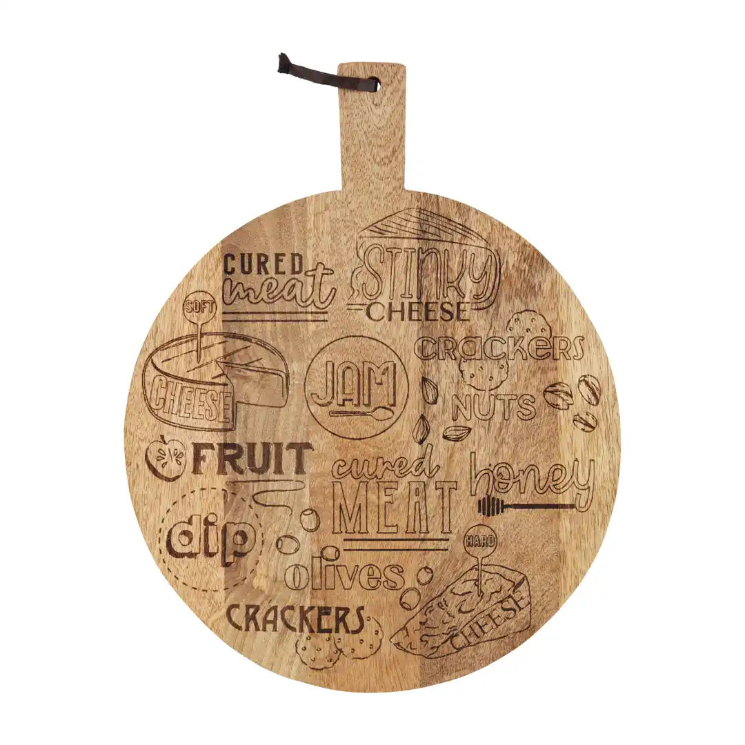 Mudpie WOOD BOARD - CHARCUTERIE LAZY SUSAN