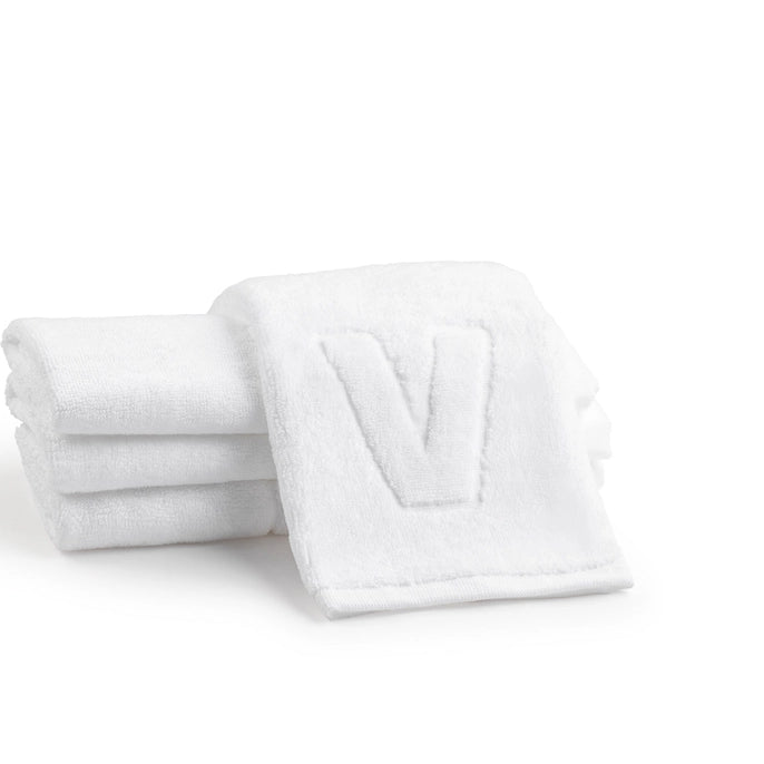 Initial Embossed Hand Towel