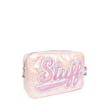 'stuff' Quilted Metallic Puffer Pouch