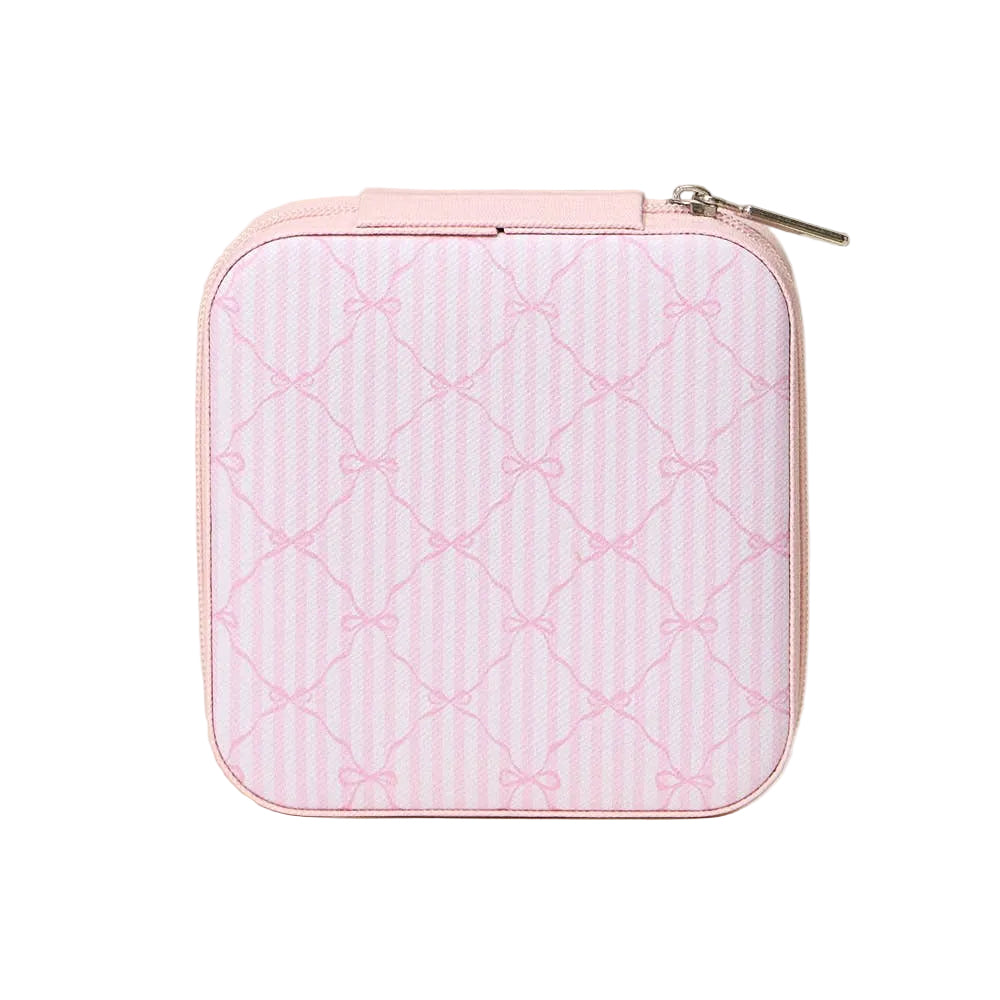 Pink Bow Portable Jewelry Box