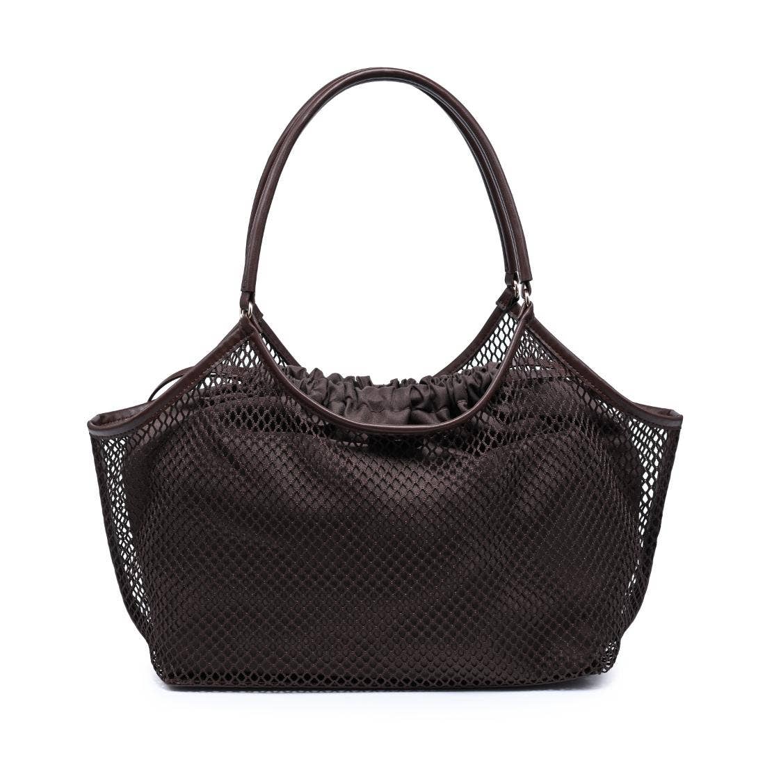 Sac cabas en filet - chocolat