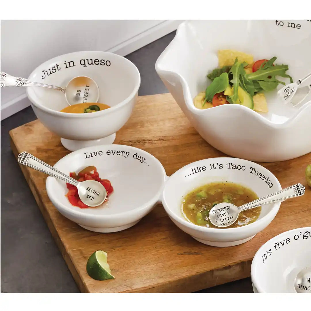 Mudpie TACO TUESDAY SALSA SERVING BOWL SET