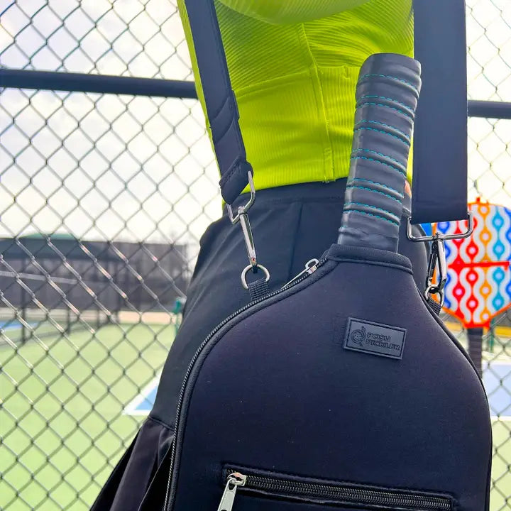 Pickleball Paddle Cover With Shoulder Strap & Storage