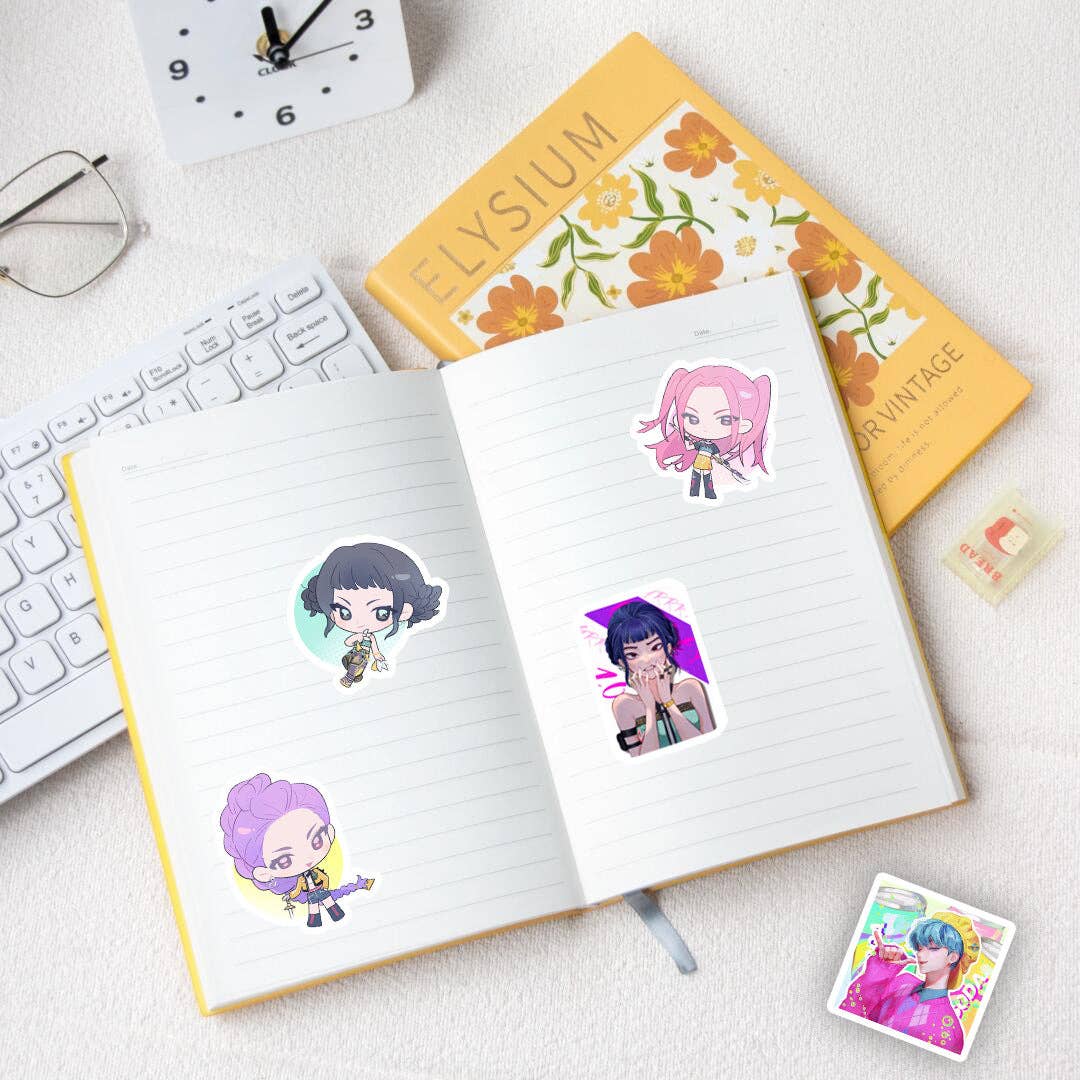 KPop Demon Hunters cartoon Stickers Pack of 50