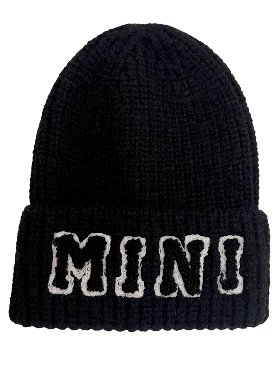 Mini Knit Hat - Obsidian