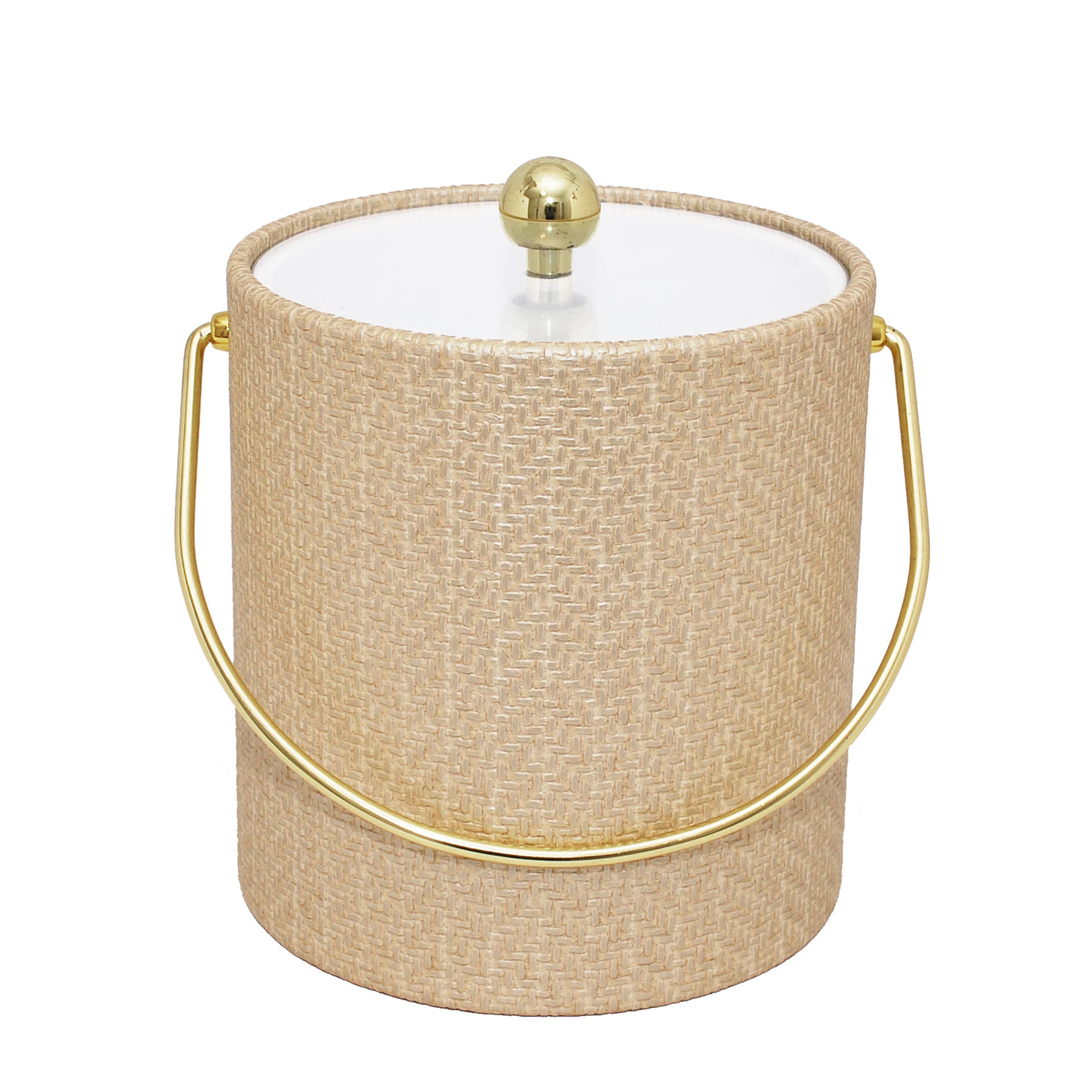 Beige Wicker 3 Qt. Ice Bucket