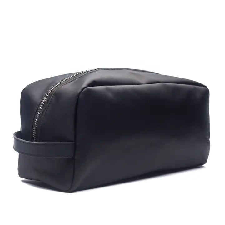 Personalized Black Nylon Toiletry Bag