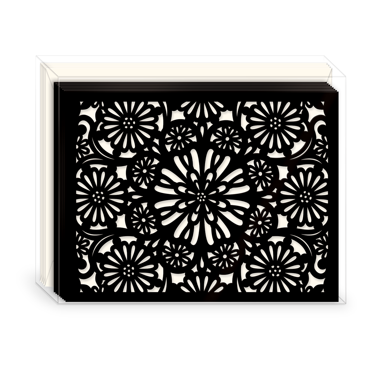 Black Lace Note Cards