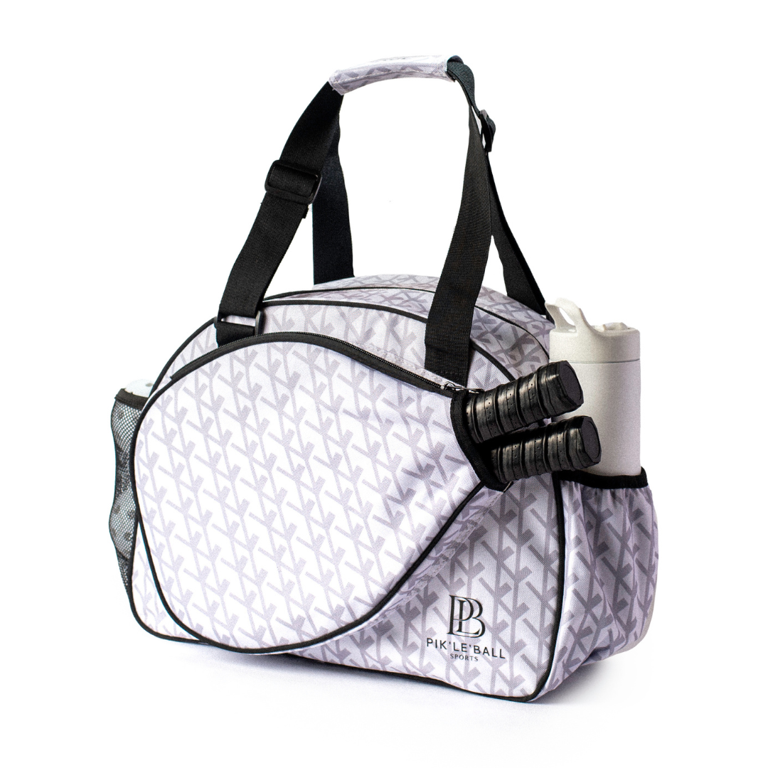 Women Pickleball Tote: Court Couture White