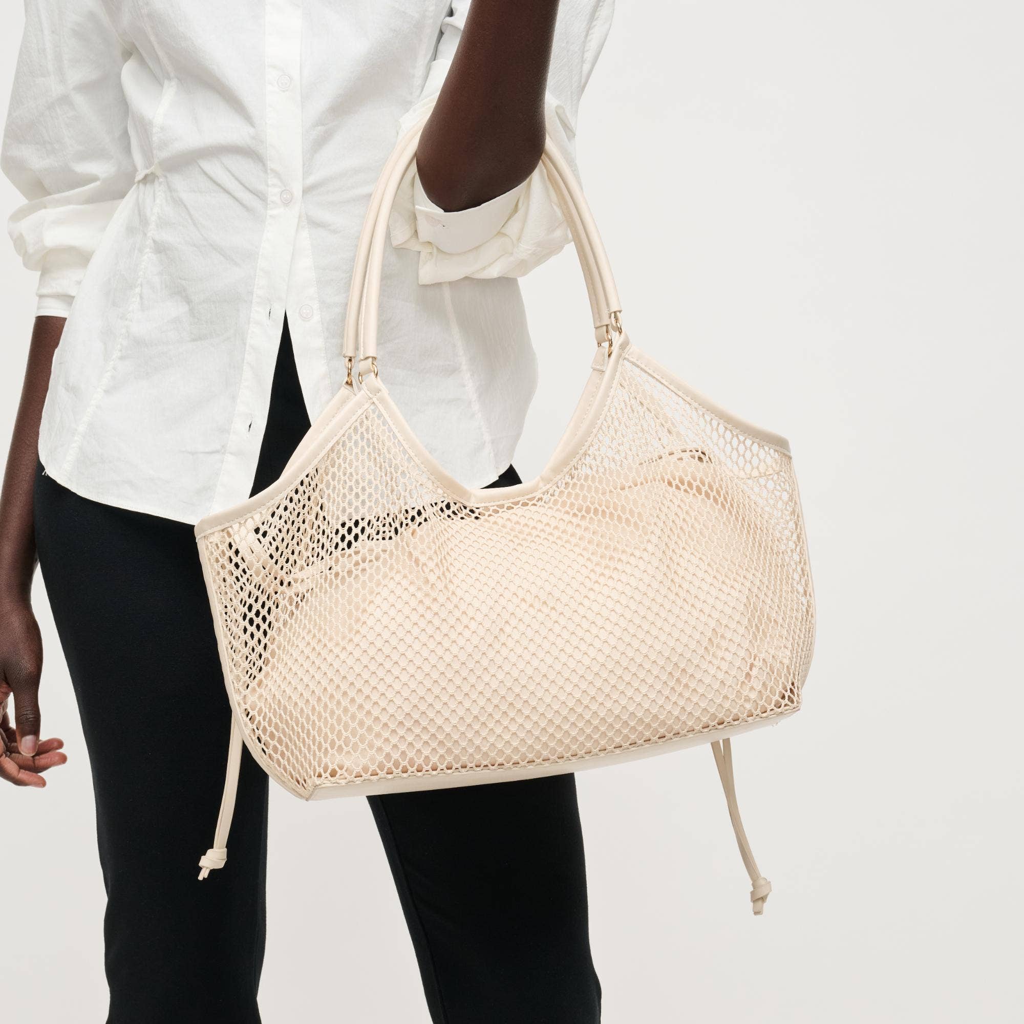 Mesh tote - ivory