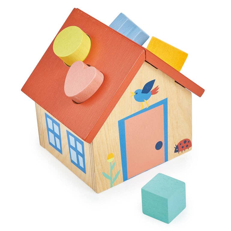 Wooden Shape Sorter House