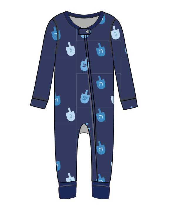 Hanukkah Dreidels One-Piece