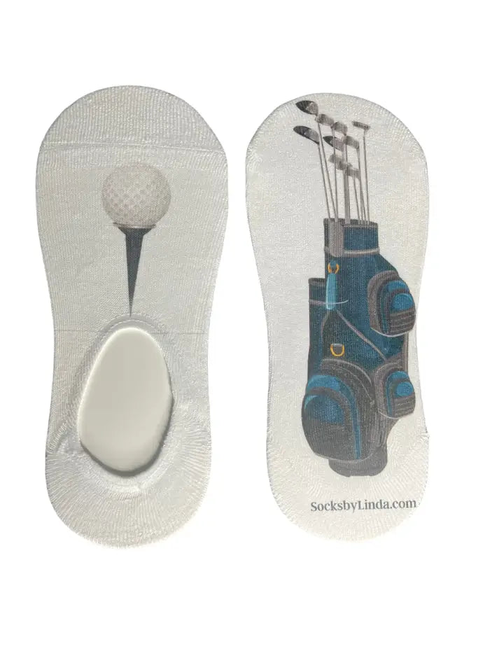 No-Show Socks Women's Golf Ball and Club