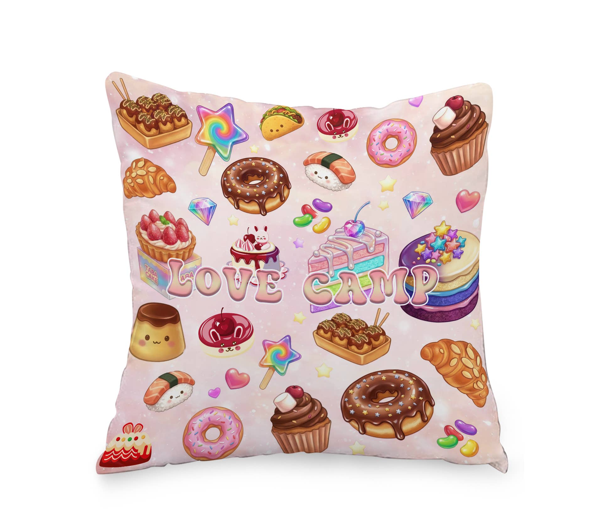 camp Signature Pillow - love camp donut