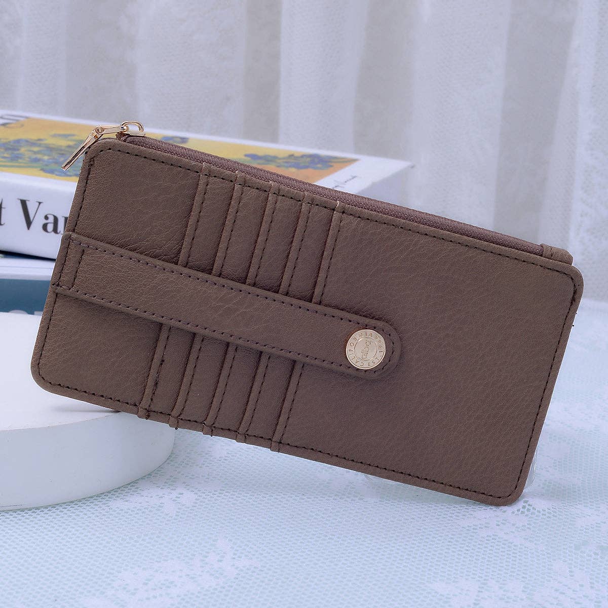 Slim Cardholder Wallet: Mocha