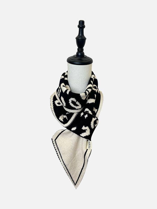 Contrast Color Keep Warm Leopard Scarf