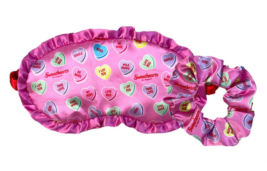 Sweethearts Eye Mask and Scrunchie Set