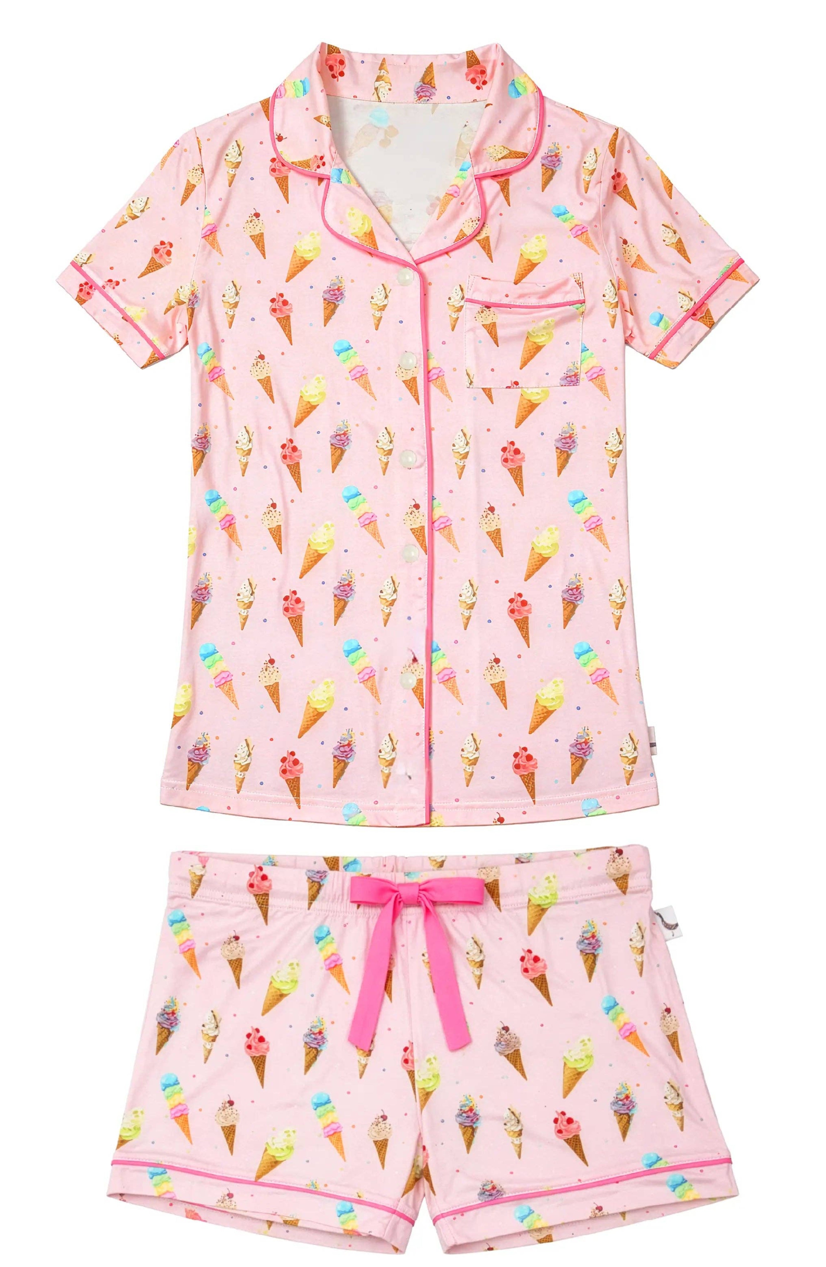 Ice Cream Short Sleeve PJ Set