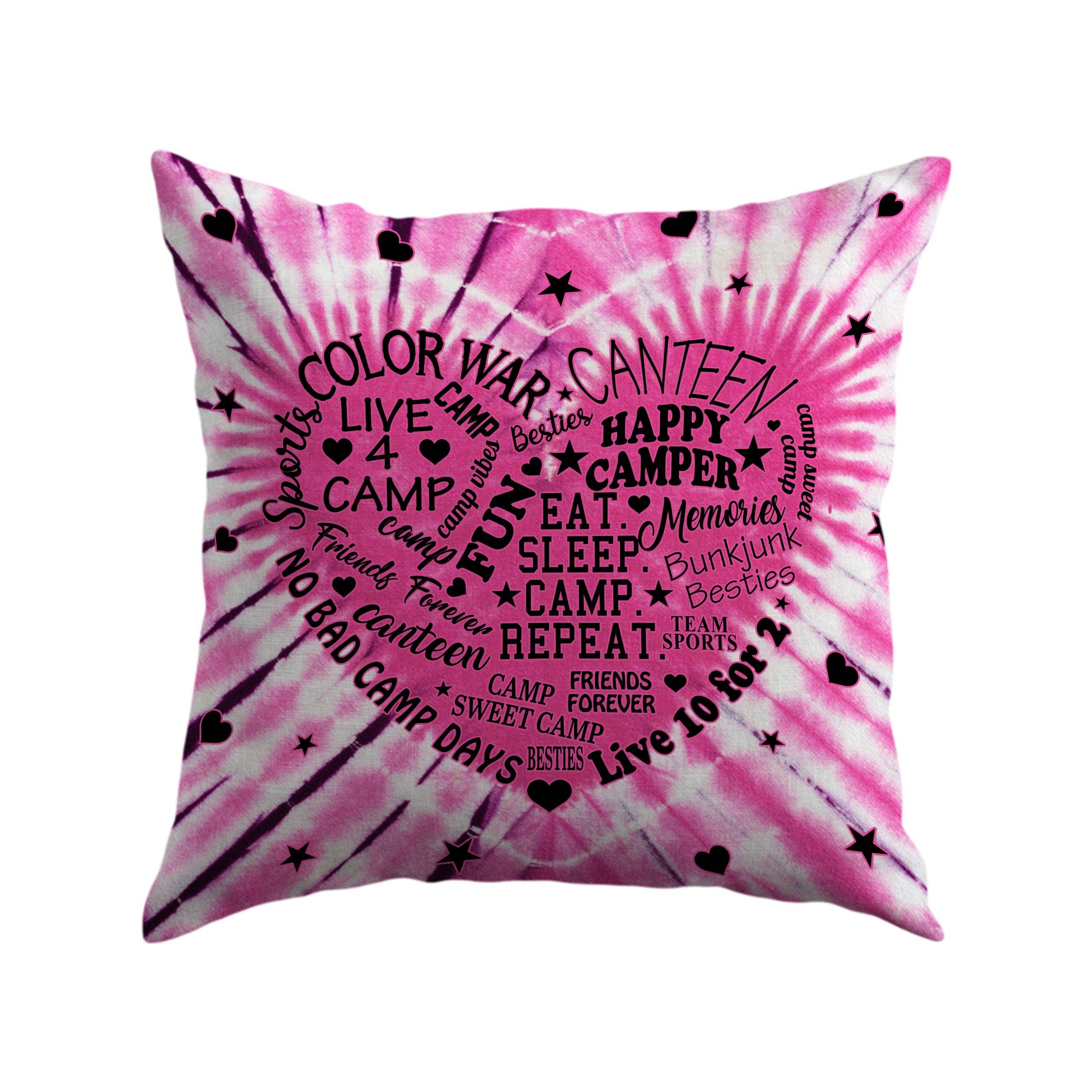 Autograph Pillows - tie dye heart