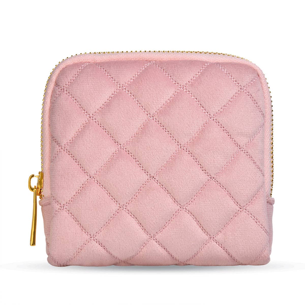 Plaid Luxe Jewelry Organizer Pouch - pink