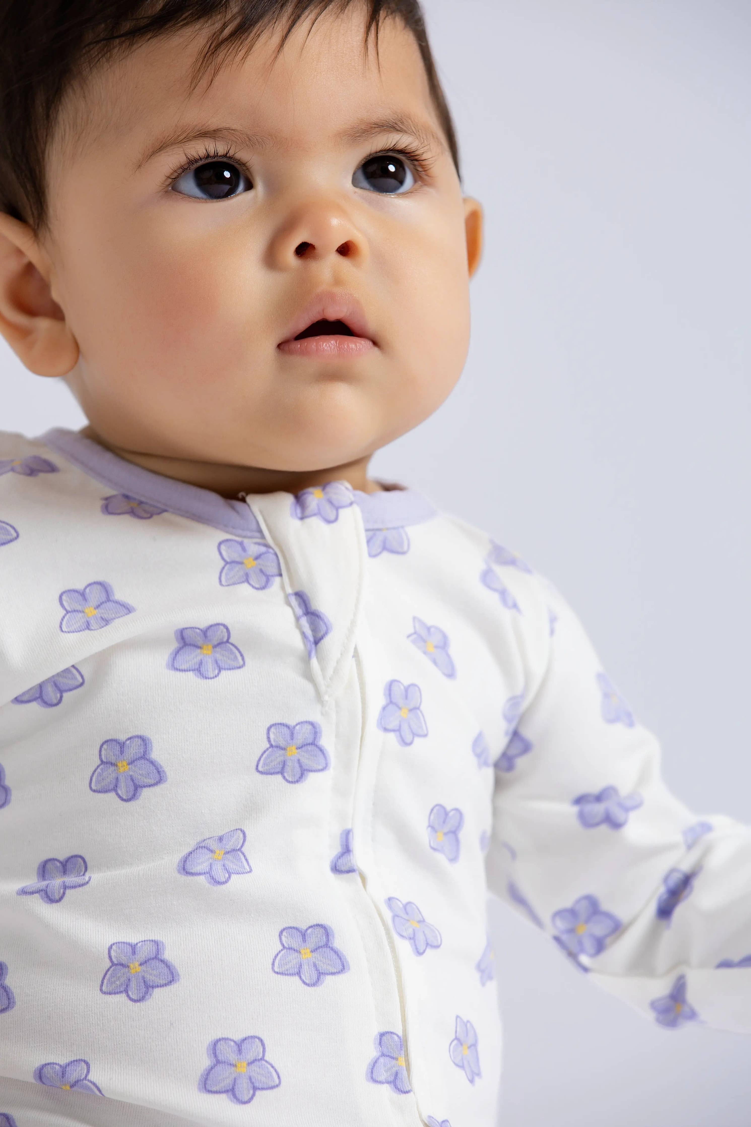 Zipper One-Piece Sweet Violets