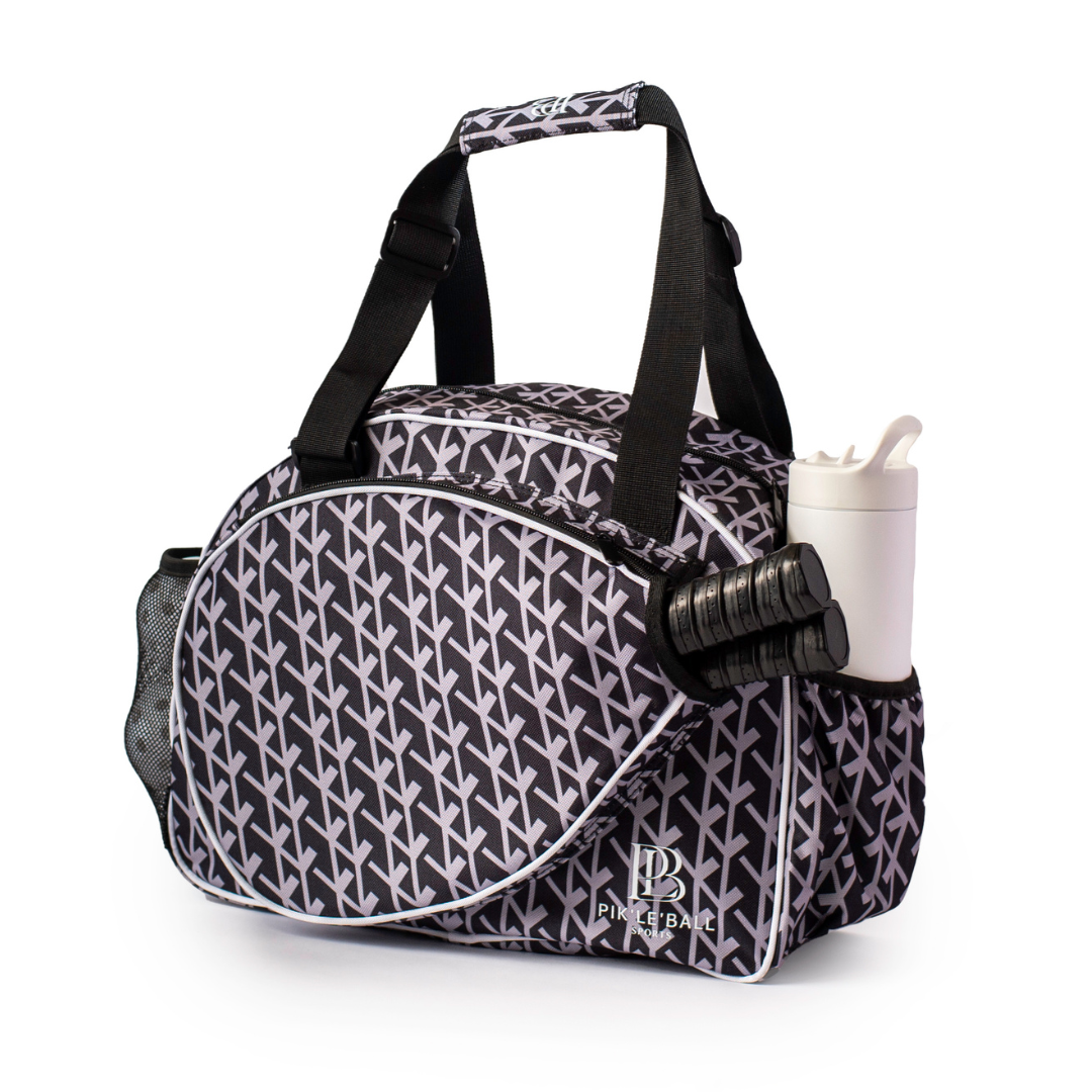 Women Pickleball Tote: Court Couture Black