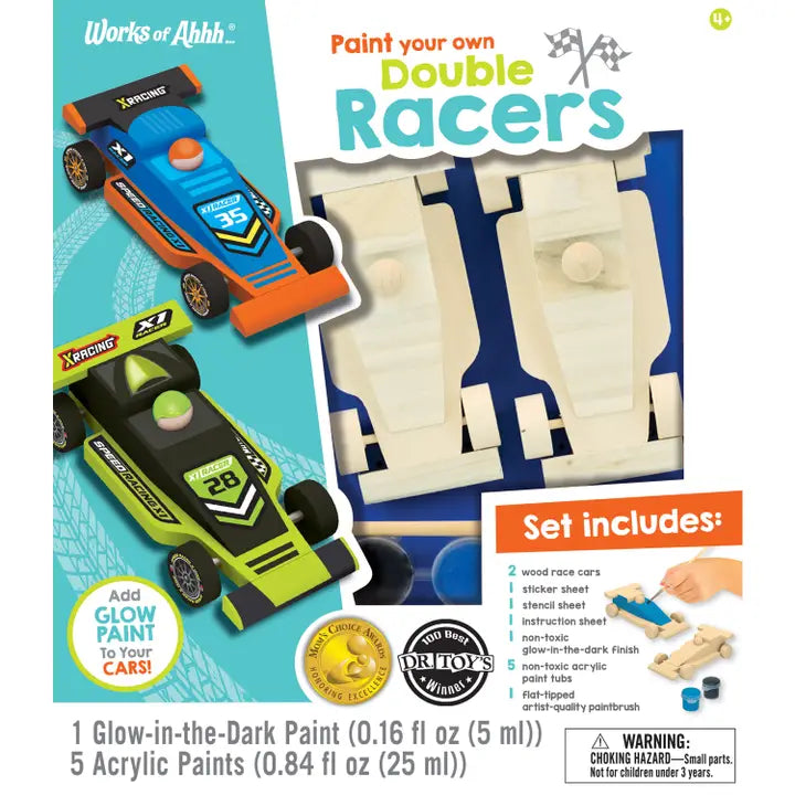 Double Racers Wood Paint Set