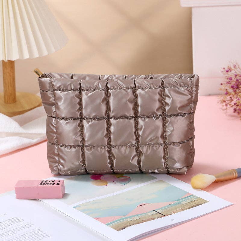 Puffer cosmetic bag