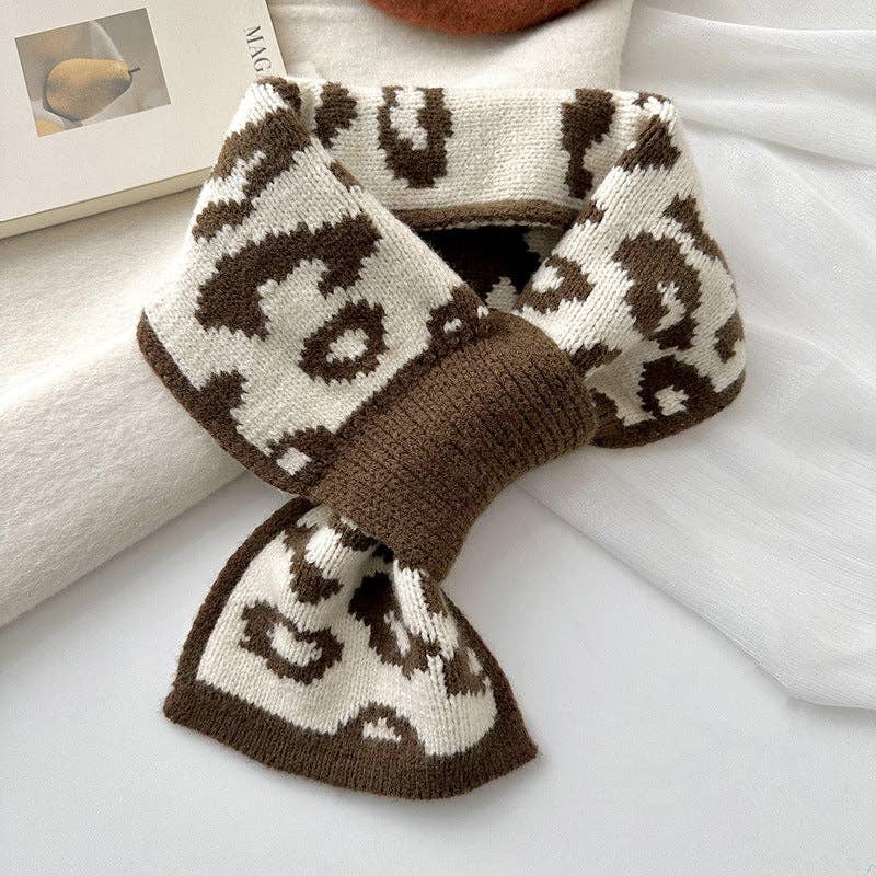 Knitted Scarf - coffee