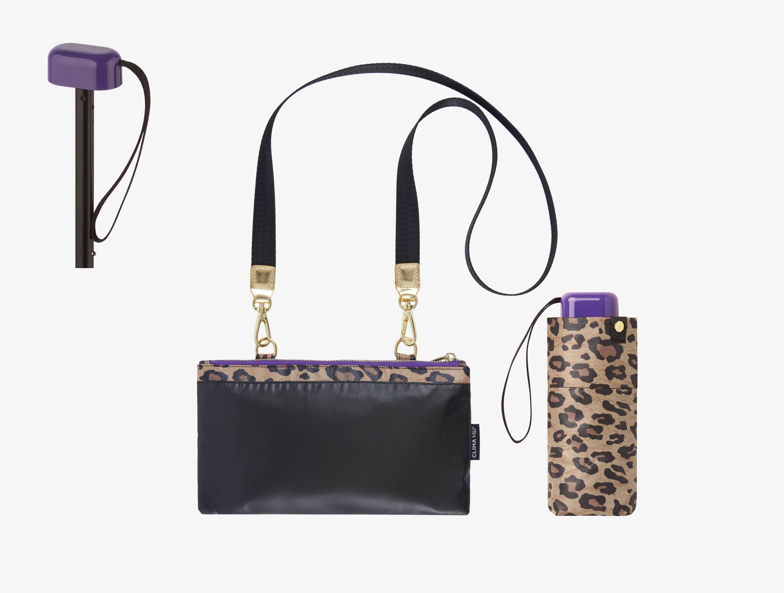 Mini  Umbrella with Pouch- Purple
