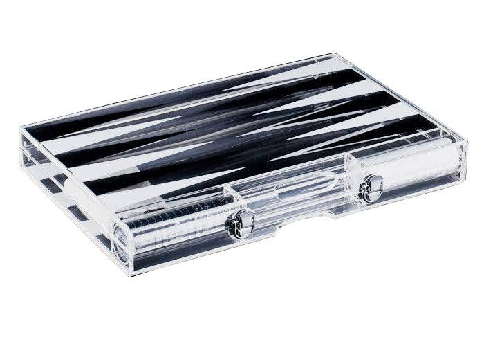 Solid Lucite 18'' Backgammon set