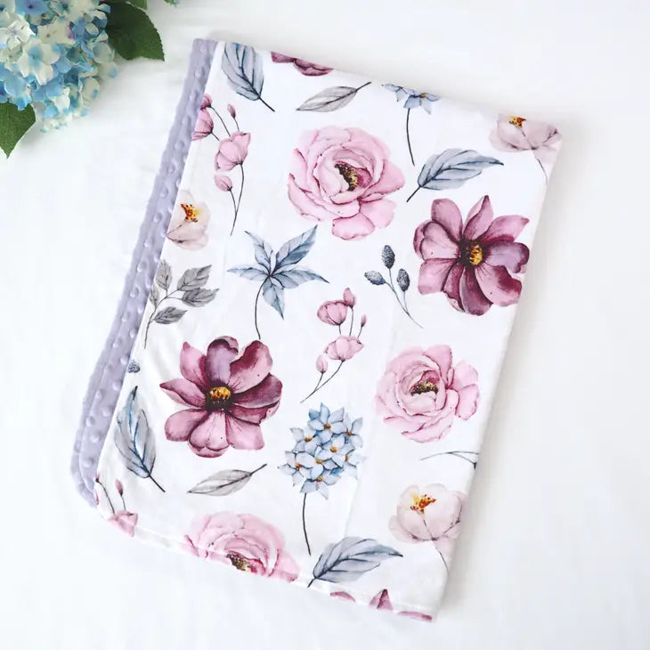 Personalized Baby & Toddler Blanket - Vintage Floral