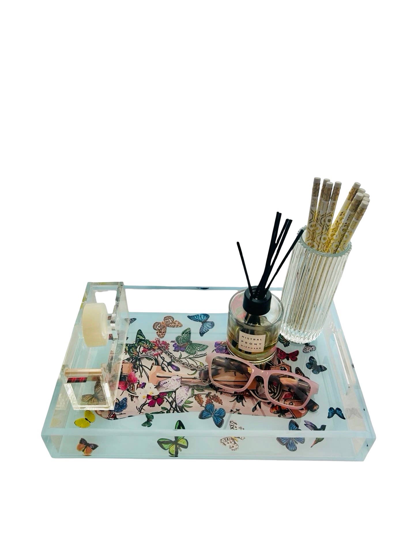 Butterfly Acrylic Vanity Tray