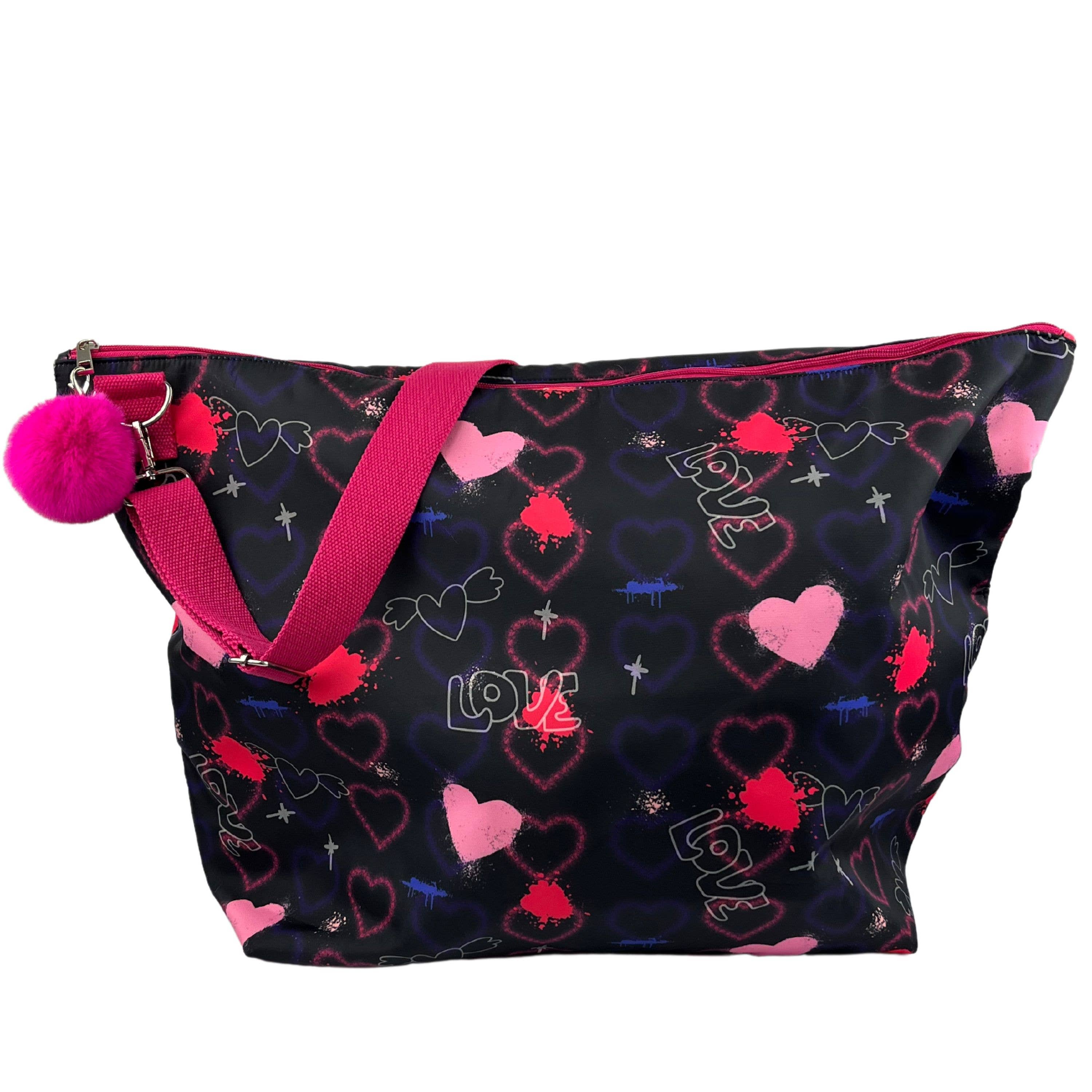 Graffiti Hearts Weekender Bag