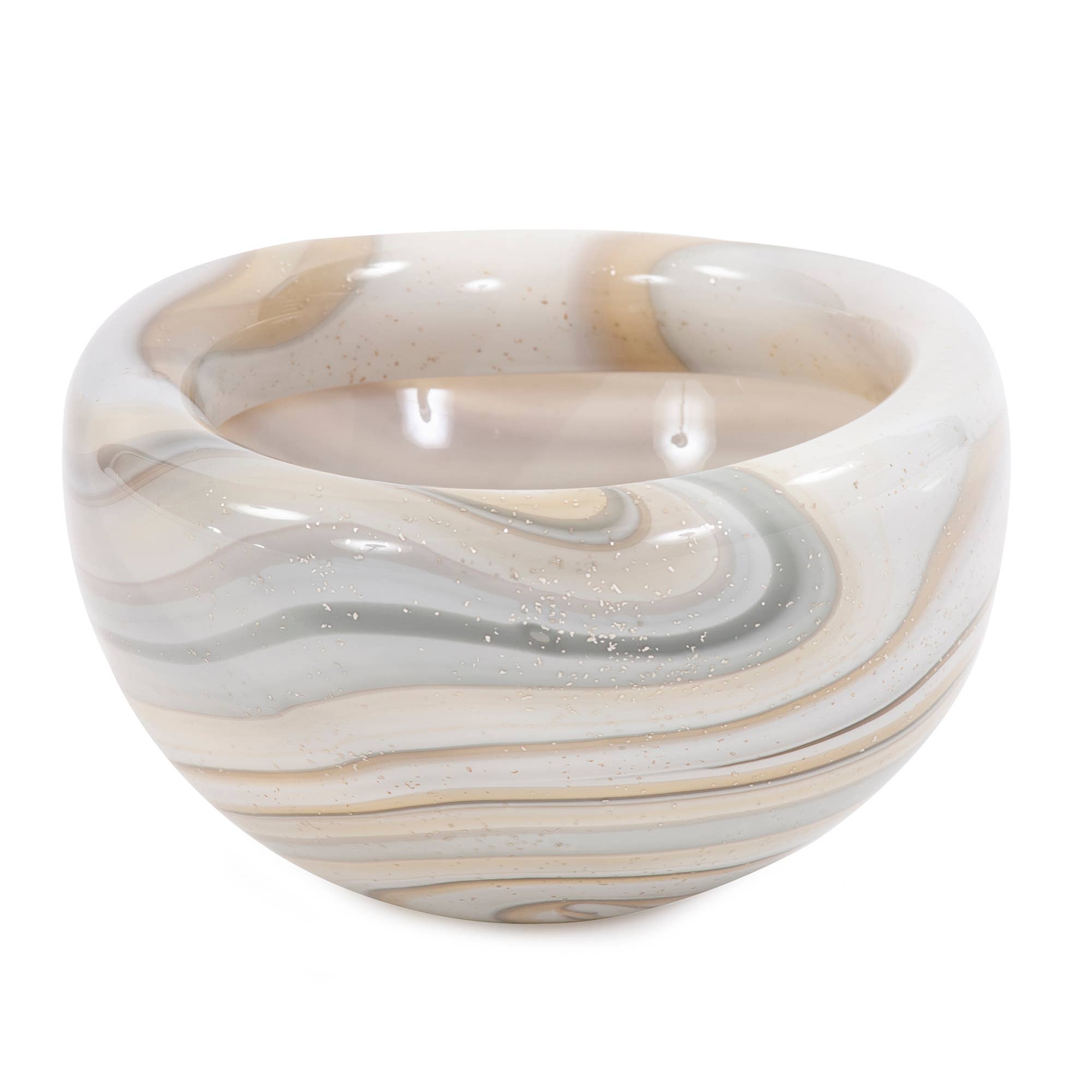 Sand Art Glass Bowl