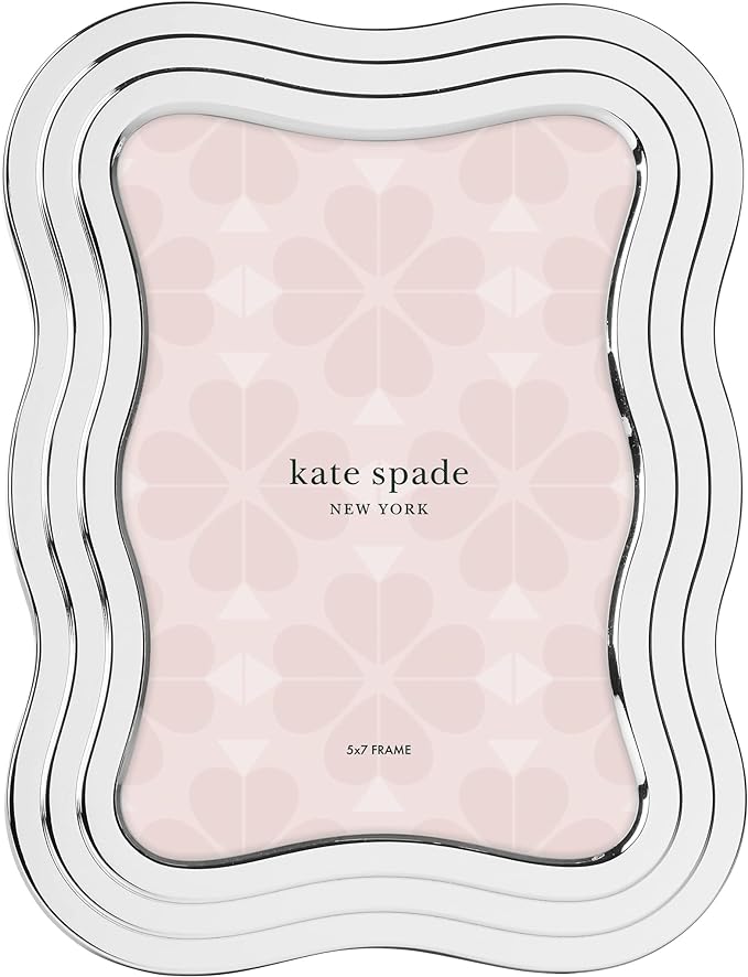 Kate Spade South Street Silver Wave 5" X 7" Frame