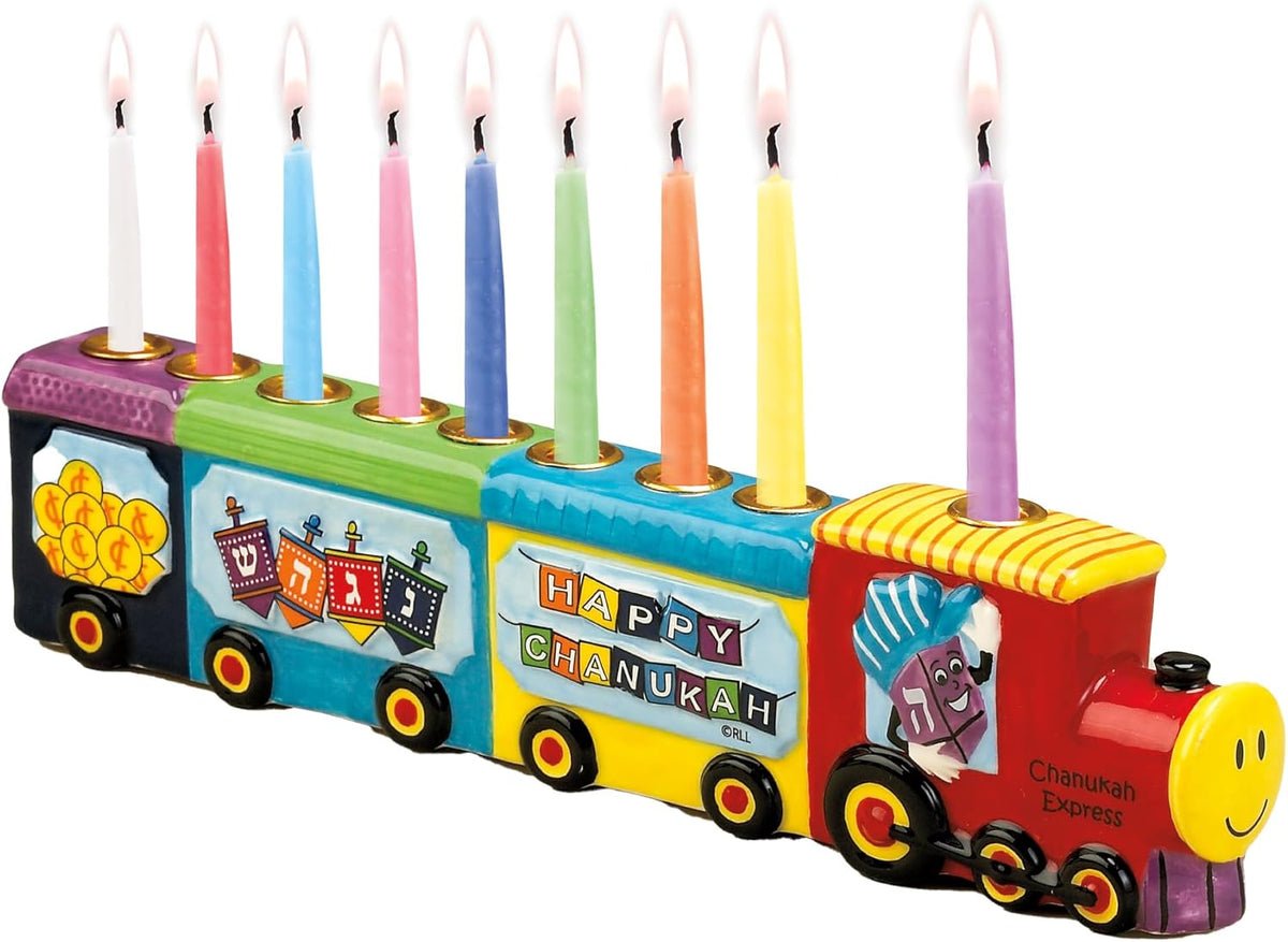 Chanukah Menorah Express Ceramic Menorah