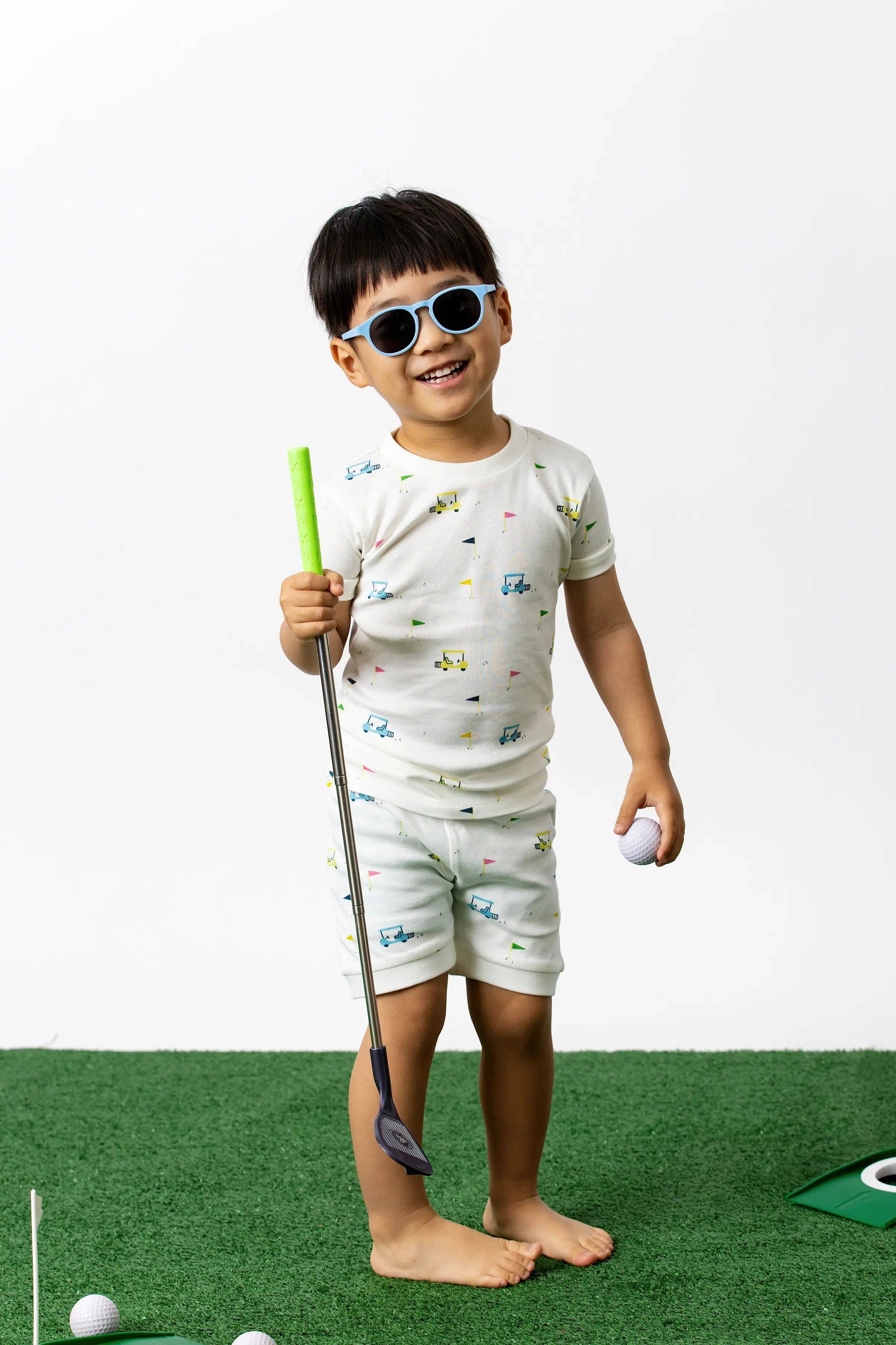 Two-Piece Shorty Pajama Set - golf caddies