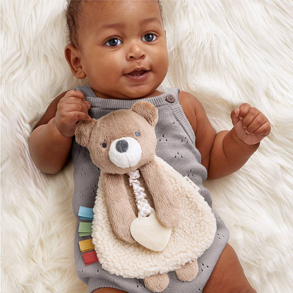 Baby Lovey - Plush Bear with Silicone Teether Toy