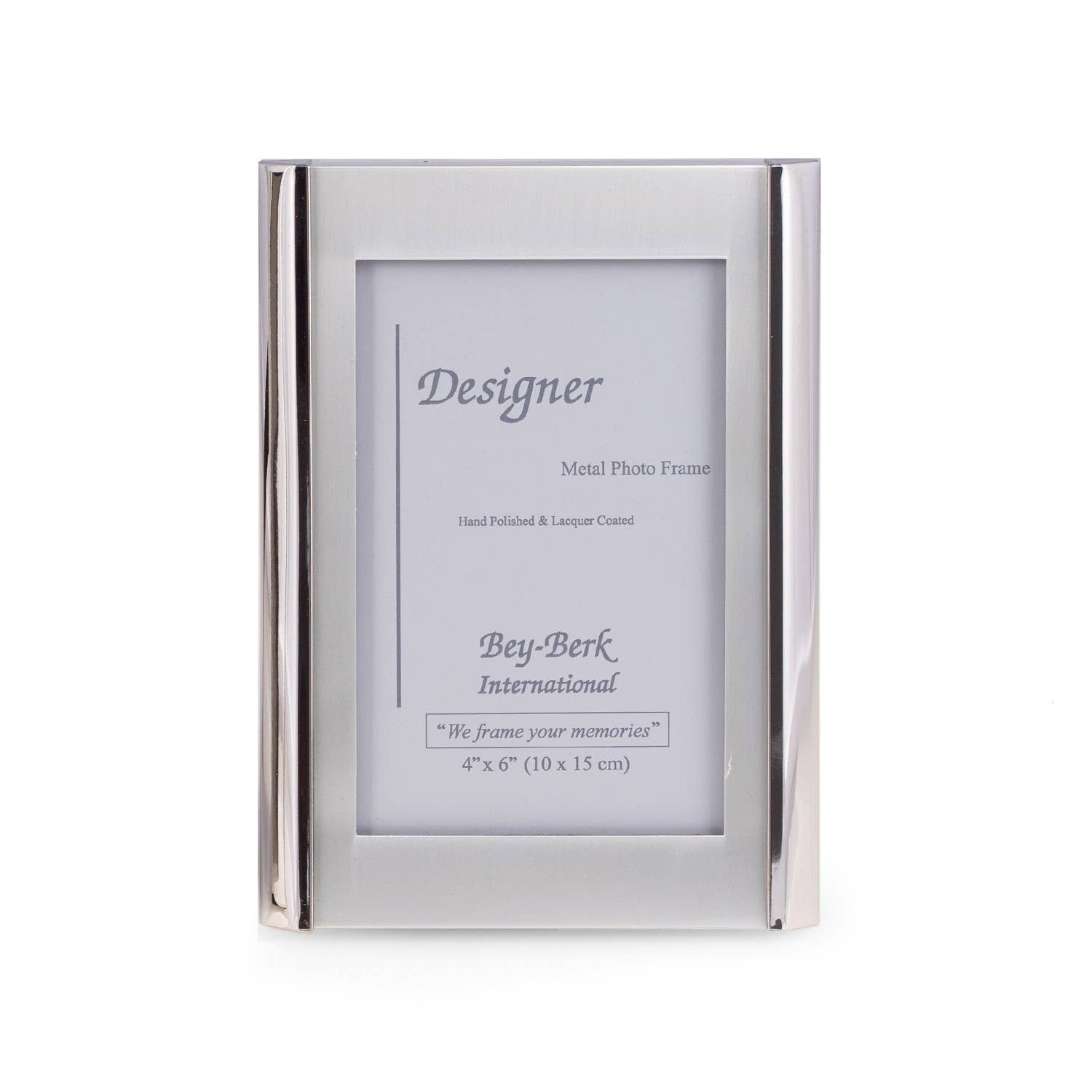 Brushed Metal 4"x6" Picture Frame