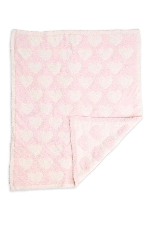 Heart Print Kids Luxury Soft Throw Blanket HEART