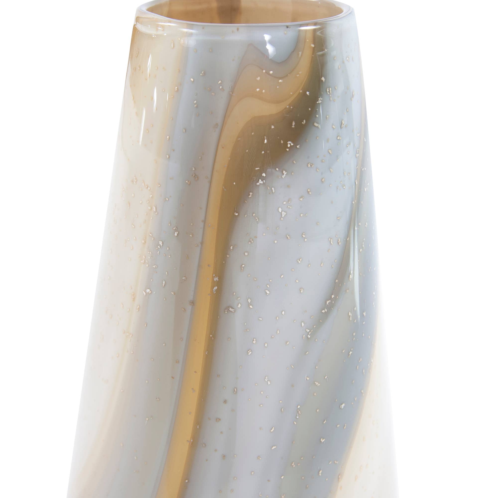 Sand Art Tapered Glass Vase