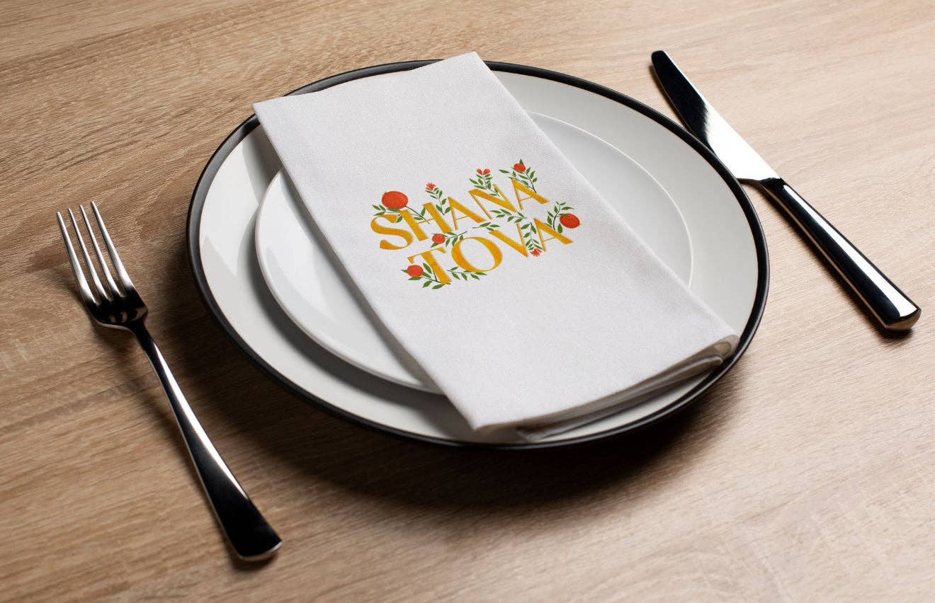 Shana Tova Vines - Printed Guest Towel