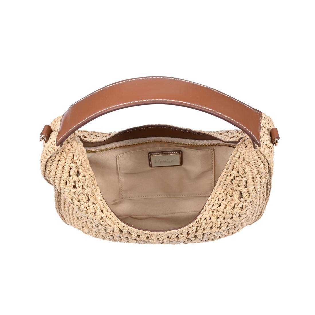 Woven hobo curved Crossbody