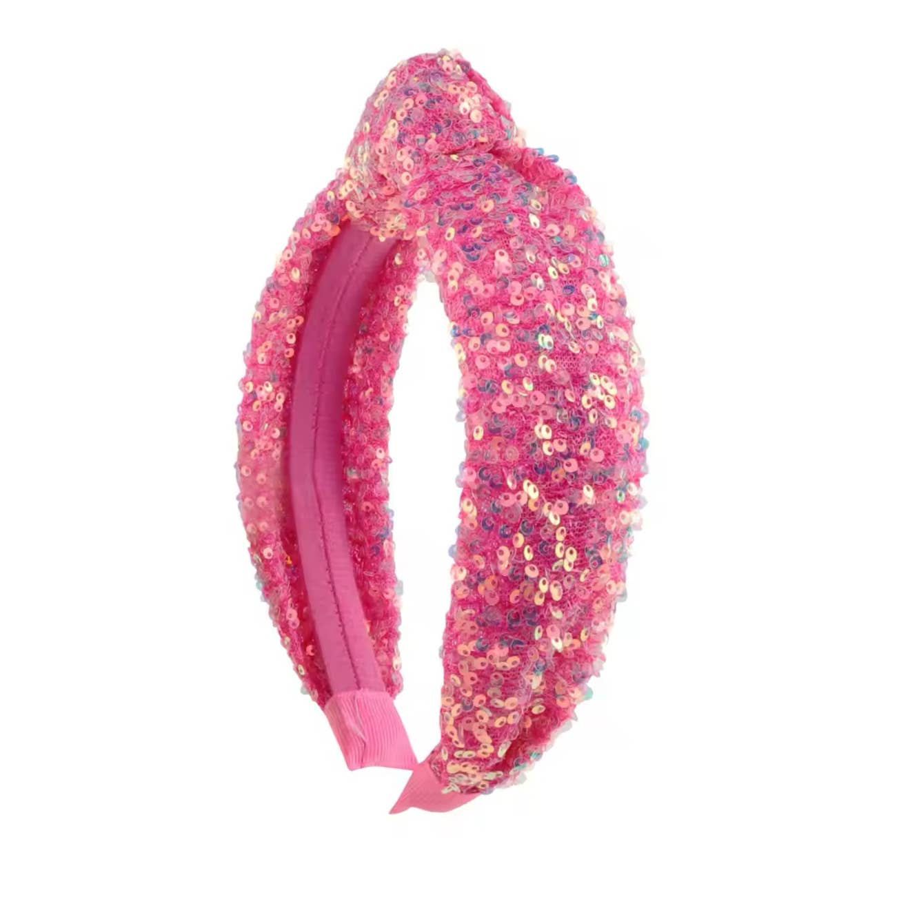 Hot Pink Sequin Glinda Sparkle Girls Knot Fashion Headband