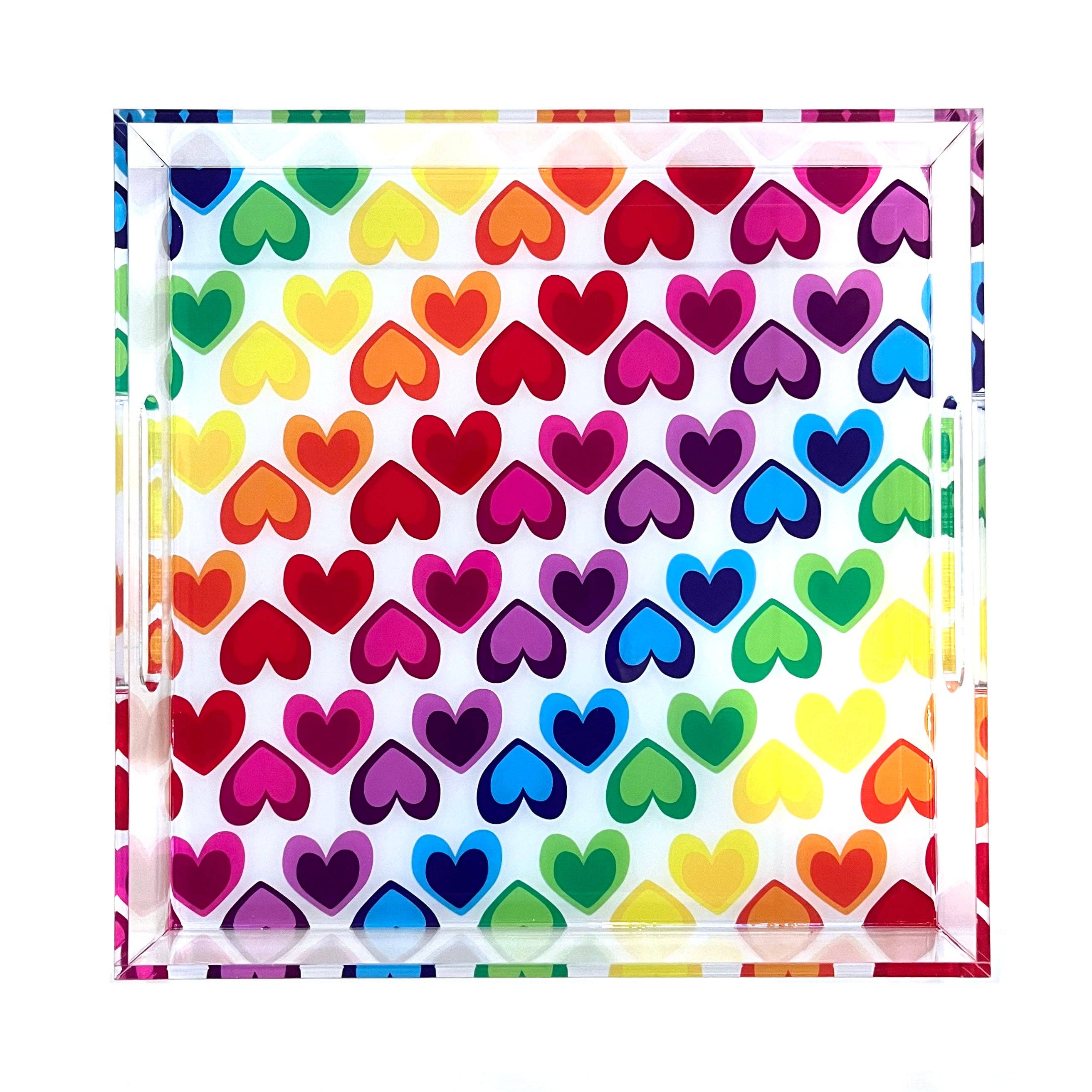 Acrylic Tray - Electric Rainbow
