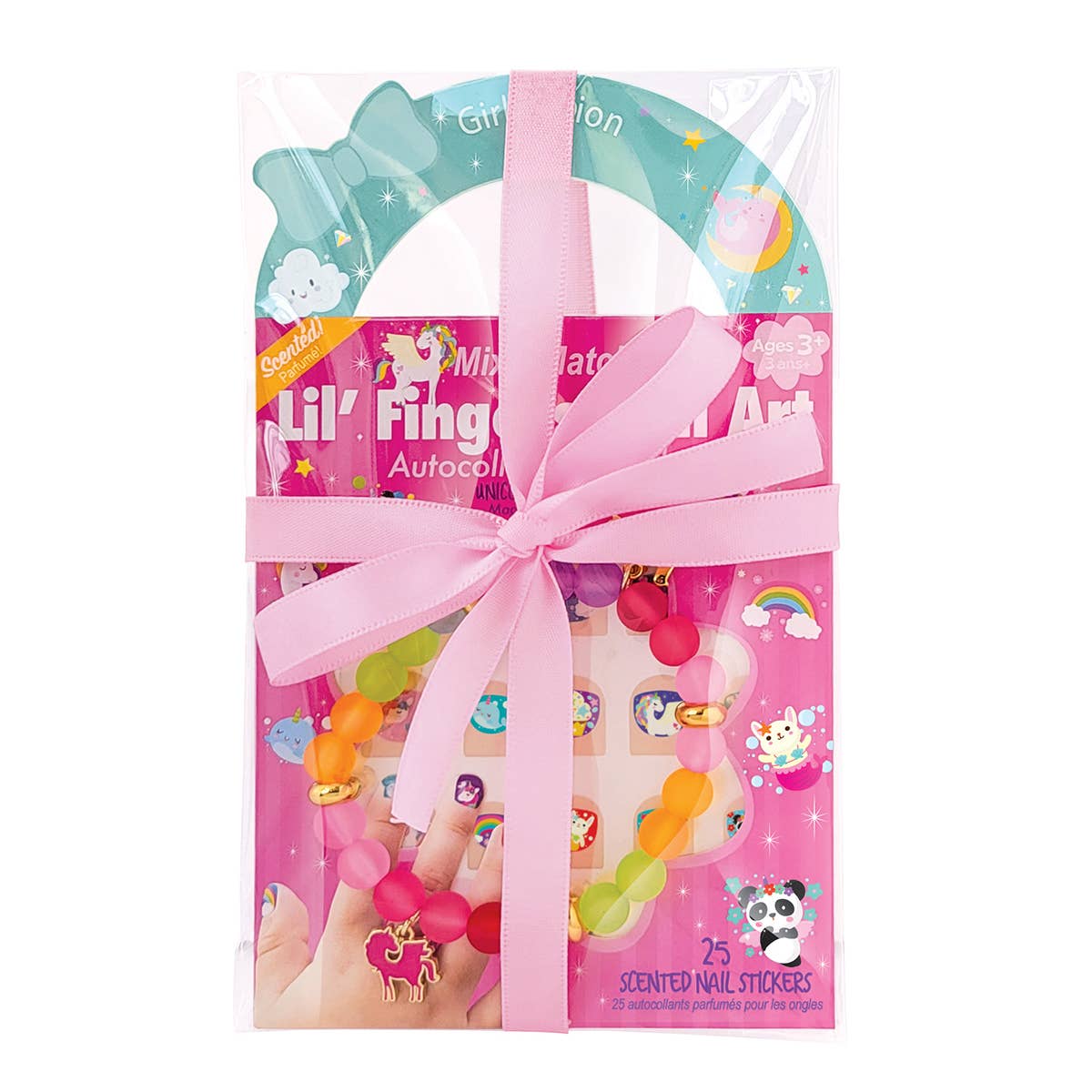 Unicorn Bracelet and Nail Sticker Gift Pack
