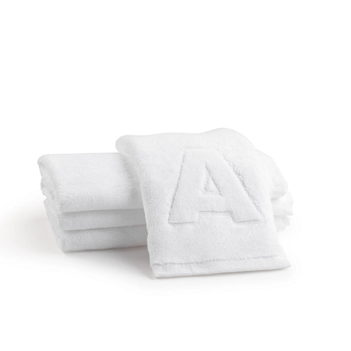 Initial Embossed Hand Towel