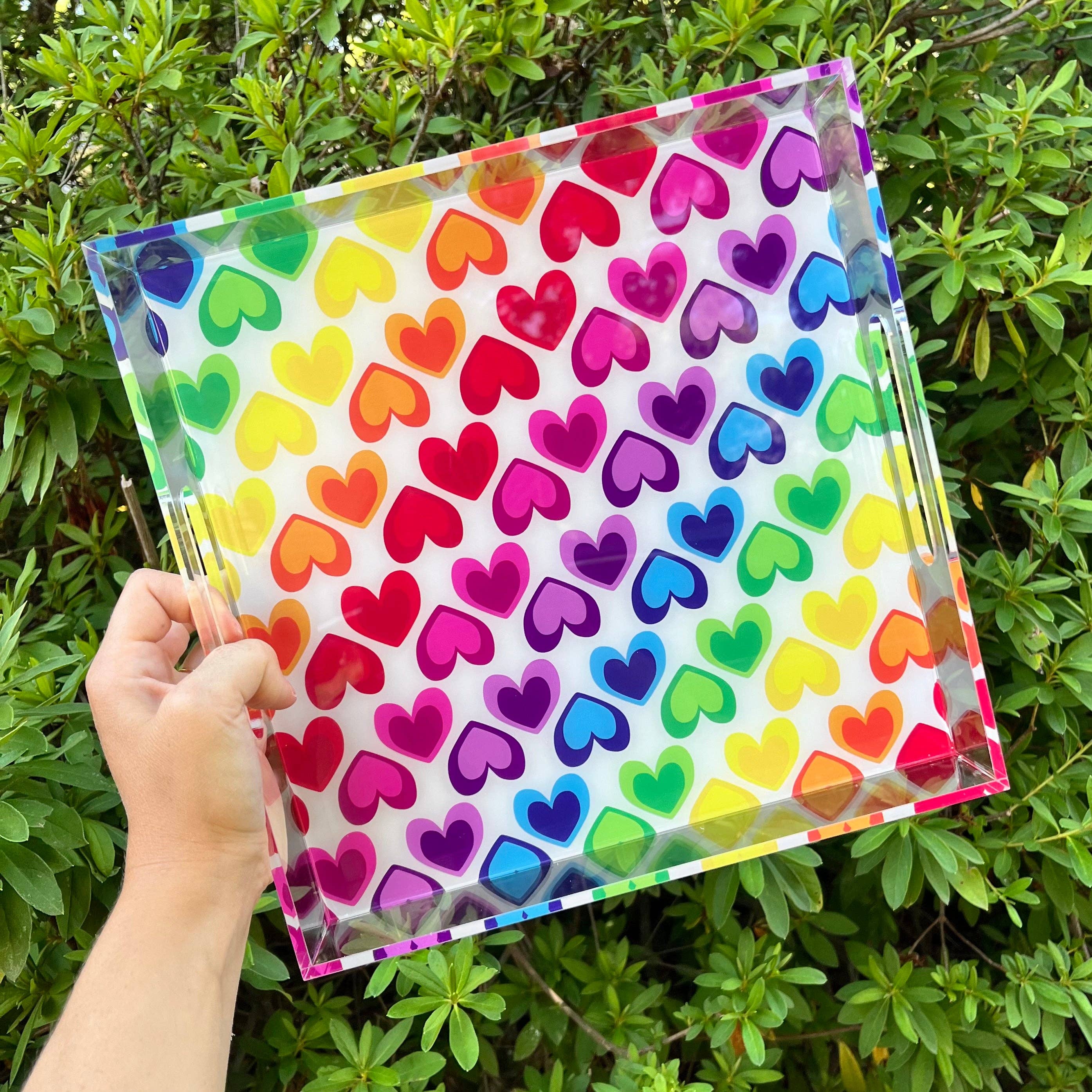 Acrylic Tray - Electric Rainbow